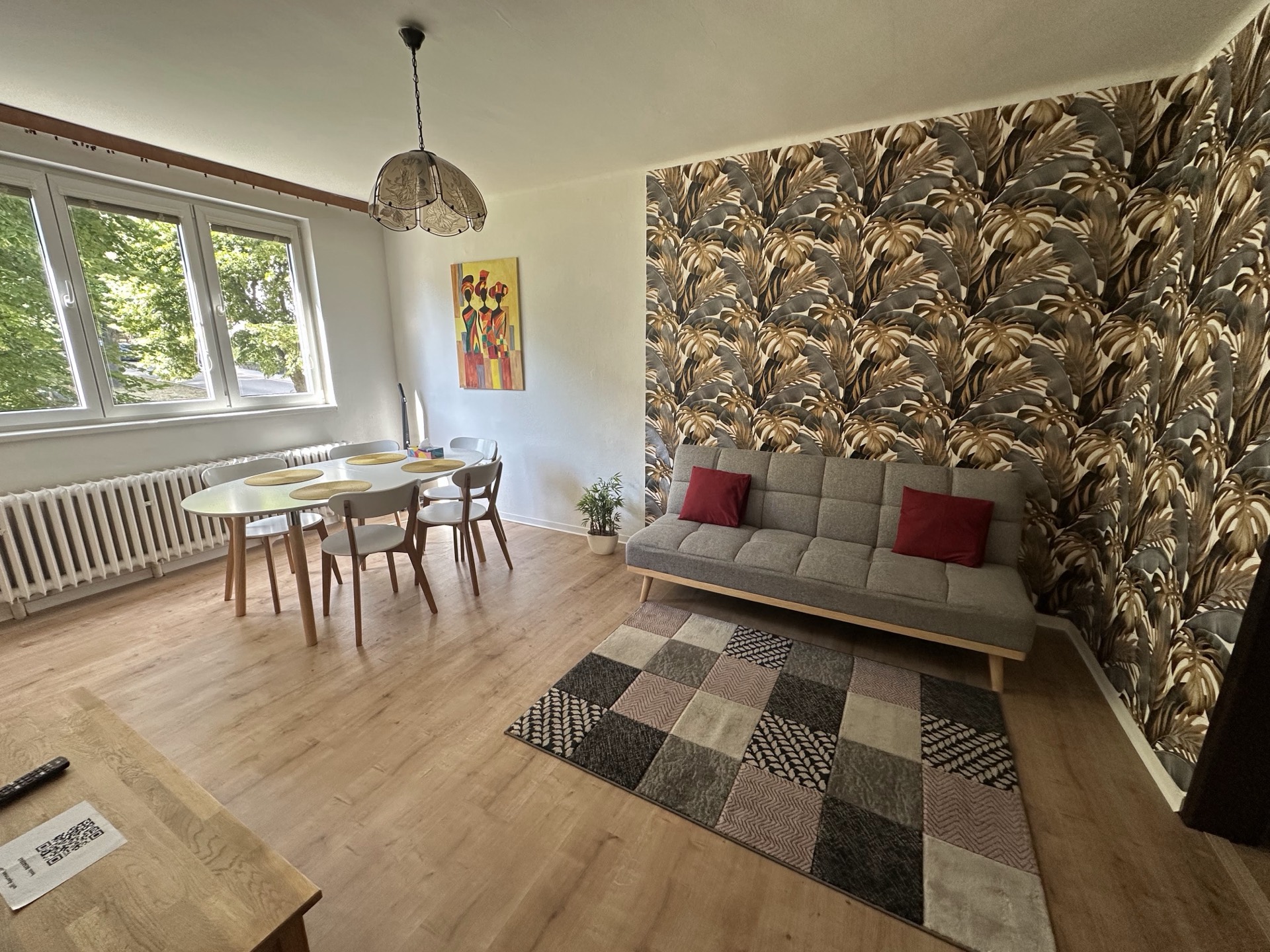 Obývací pokoj apartmánu — pohled